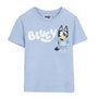 Cerdá Camiseta Corta Single Jersey Bluey 3 Ans - T-shirt Enfant à Manches Courtes 3 Ans avec Motif Bluey - Bleu Clair