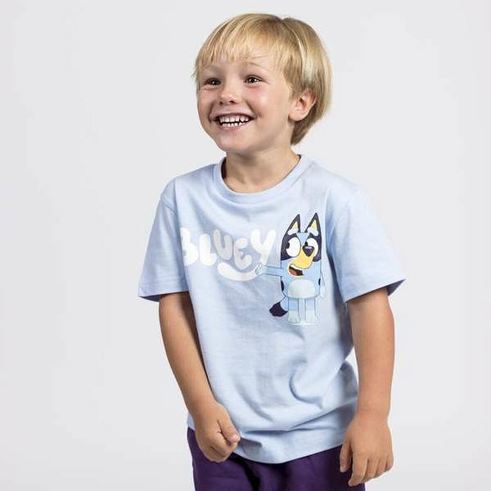 T-shirt à manches courtes enfant Bluey Bleu clair