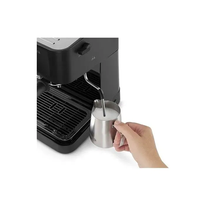 Delonghi EC230.BK Machine à Expresso Stilosa, 1100 W, Buse Vapeur, Filtres 1 et 2 Tasses, Réservoir 1L, Noir