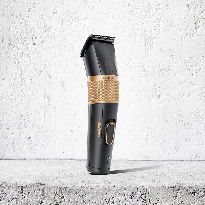 Babyliss Tondeuse à Cheveux Professionnelle Graphite Precision Sans Fil, 160 min Autonomie, 28 Réglages Longueur (0.6-28mm), 8 Sabots