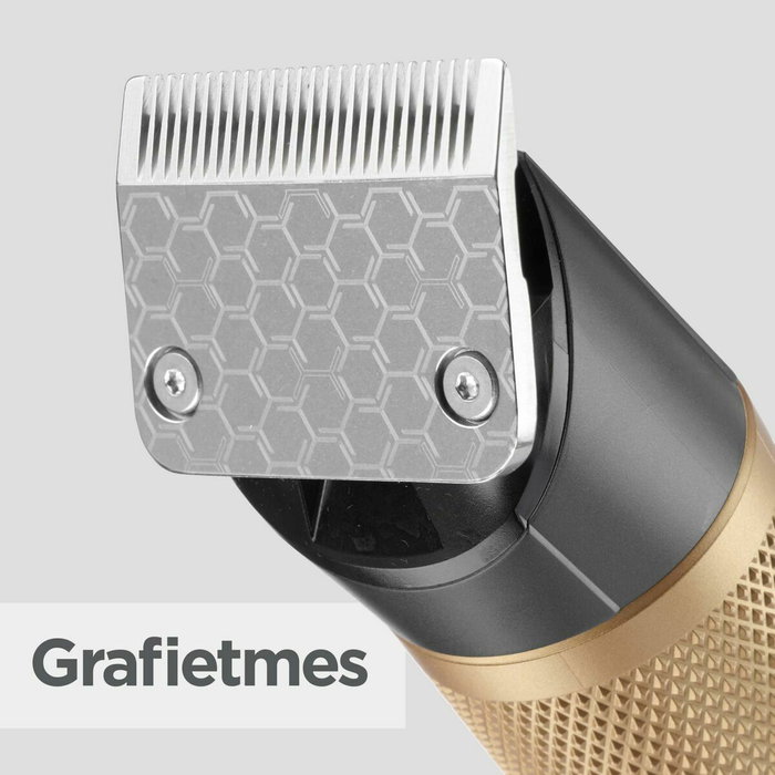 Babyliss Tondeuse à Cheveux Professionnelle Graphite Precision Sans Fil, 160 min Autonomie, 28 Réglages Longueur (0.6-28mm), 8 Sabots