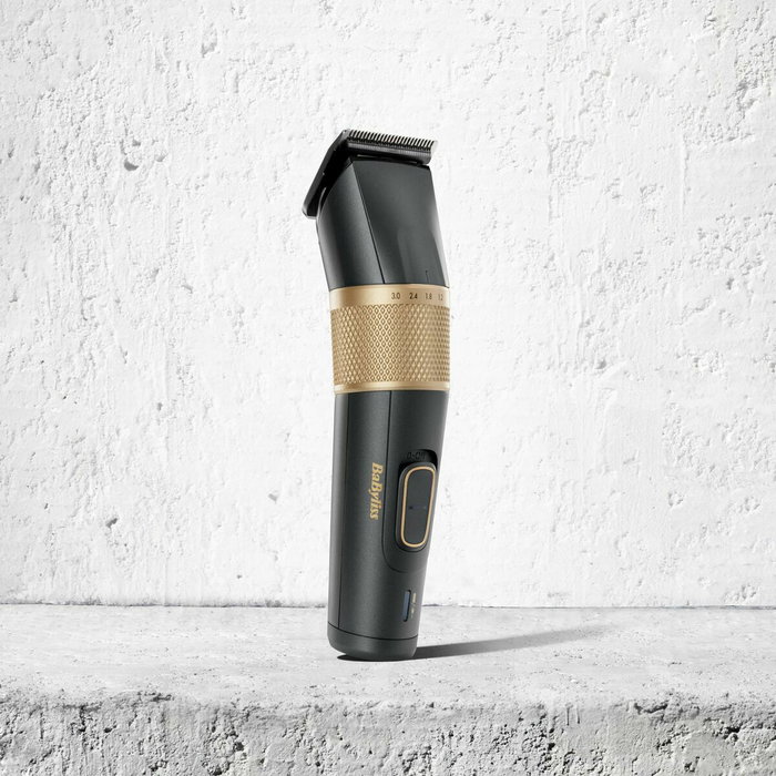 Babyliss Tondeuse à Cheveux Professionnelle Graphite Precision Sans Fil, 160 min Autonomie, 28 Réglages Longueur (0.6-28mm), 8 Sabots