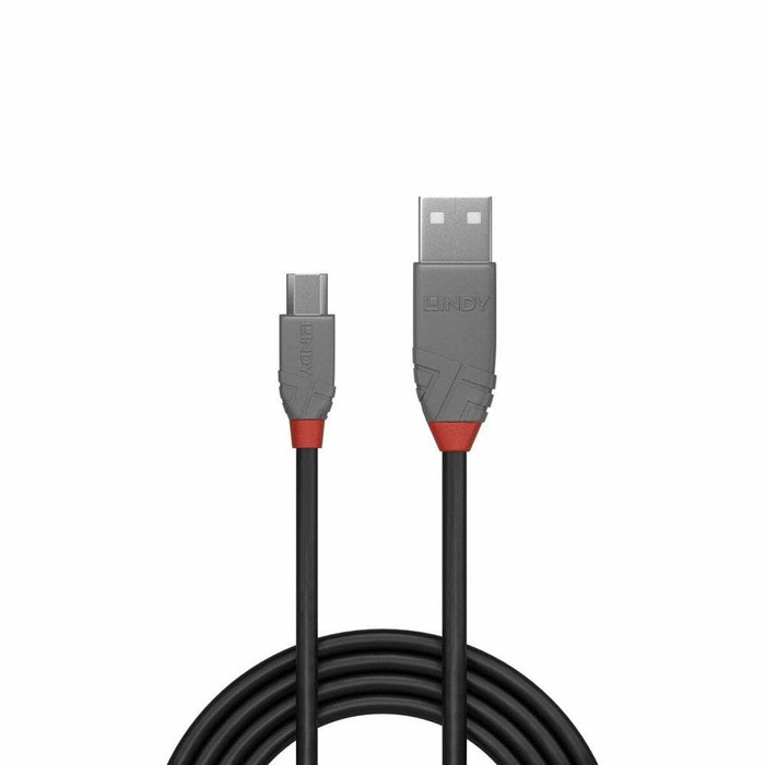 Lindy Câble USB 2.0 Anthra Line Type A vers Micro-B, 5m Lindy Câble USB 2.0 Anthra Line Type A vers Micro-B, 5m