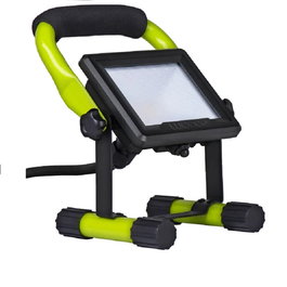 Luceco Lampe de Travail LED Portative 50W 4000LM 5000K IP65 avec Cable USB 1.5m et Support Bluetooth, Réf. EF-LDW50B50-E5