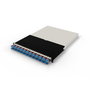 PATCHBOX patchbox.one - Boîtier de brassage 30RU avec câbles rétractables et fibres optiques OS2, connecteurs LC-SC, gestion de câbles pour baie réseau