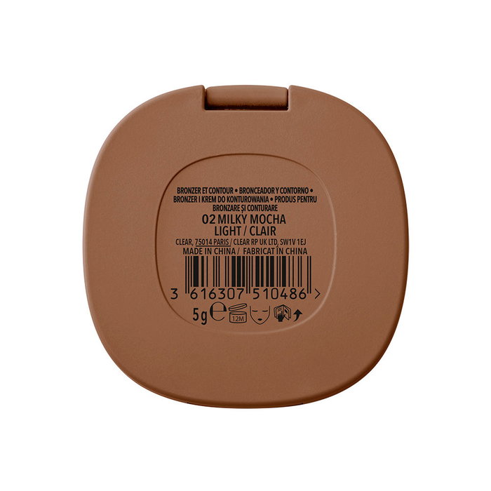 Bourjois Macaron Melt - Poudre bronzante et contour crème-poudre pour le visage - Teinte 02 Mocha - 5 g