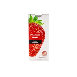 SAWES Caramels au Baume Fraise et Vitamine C sans Sucre