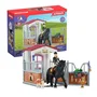 Schleich 42437 HORSE CLUB, Extension pour écurie avec Tori et Princess, 26 éléments incluant 1 cheval, coffret figurines pour enfants 5 ans et plus