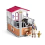 Schleich 42437 HORSE CLUB, Extension pour écurie avec Tori et Princess, 26 éléments incluant 1 cheval, coffret figurines pour enfants 5 ans et plus