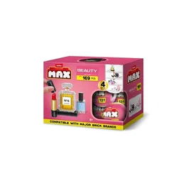 ZURU Max Premium Beauty - Capsule surprise jeu de construction à collectionner - Produits de beauté en briques - Palette de maquillage, rouge à lèvres, vernis - Dès 8 ans