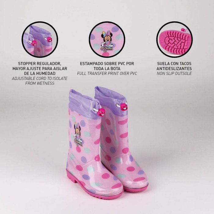Cerdá Bottes de pluie Minnie Mouse Rose Taille 31
