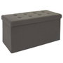 Home Deco Factory Pouf Pliable Eleonor Gris