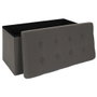 Home Deco Factory Pouf Pliable Eleonor Gris