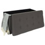 Home Deco Factory Pouf Pliable Eleonor Gris