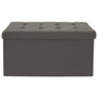 Home Deco Factory Pouf Pliable Eleonor Gris