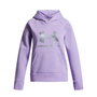 Sweat-shirt à capuche fille Under Armour Rival Flc Shimmer Hdy Lavande S