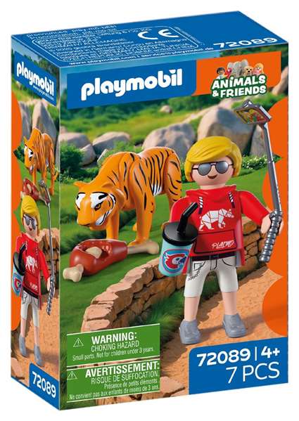 PLAYMOBIL My Life Zoo : Tigre et Visiteur 72089 PLAYMOBIL My Life Zoo : Tigre et Visiteur 72089