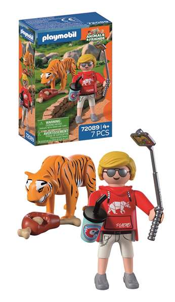PLAYMOBIL My Life Zoo : Tigre et Visiteur 72089 PLAYMOBIL My Life Zoo : Tigre et Visiteur 72089