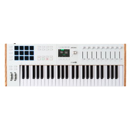ARTURIA Keylab 49 Mk3 White - Clavier maître MIDI USB 49 touches avec Aftertouch, écran couleur, Analog Lab Pro