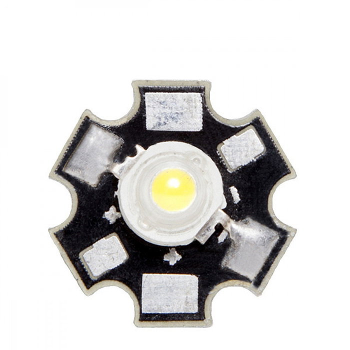 LED High Power 3W 220Lm 6000K 45X45 Disipador LED High Power 3W 220Lm 6000K 45X45 Disipador