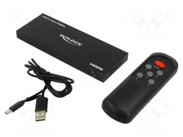DELOCK Commutateur HDMI 2.1 Ultra High Speed Noir