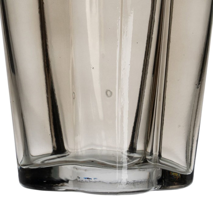 BigBuy Home Vase Gris Verre 15,5 x 15 x 25 cm BigBuy Home Vase Gris Verre 15,5 x 15 x 25 cm
