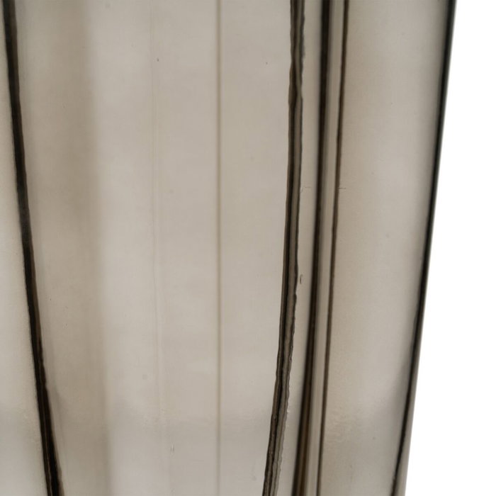 BigBuy Home Vase Gris Verre 15,5 x 15 x 25 cm BigBuy Home Vase Gris Verre 15,5 x 15 x 25 cm