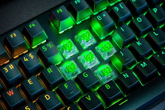 Razer BlackWidow V4 Pro avec switches Razer Green, Noir
