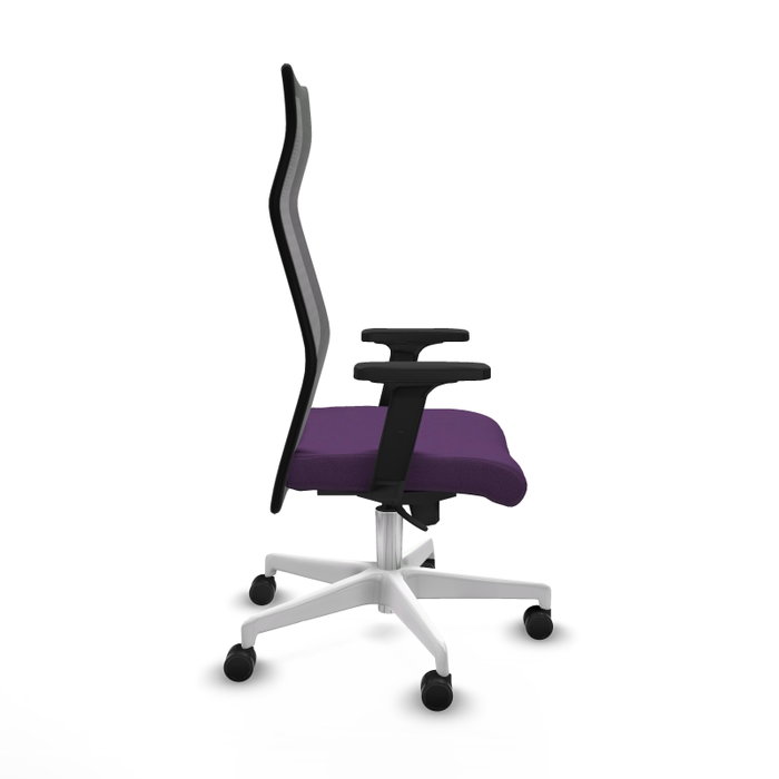 Piqueras y Crespo Chaise de Bureau Albacete Violet et Noir