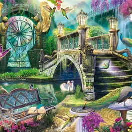 Schmidt Spiele - Puzzle Le Jardin Secret 1000 pièces - Jeu pour adultes et adolescents dès 12 ans