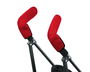 KioKids Protector Para Manillar De Silleta En Neopreno Rojo - Housse de protection en néoprène rouge avec Velcro pour poignée de poussette, 2 pièces