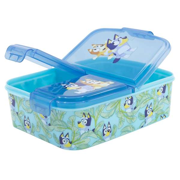 Stor - Sandwichera Bluey avec multiples compartiments 18x13.50x6 cm en polypropylène (PP) pour enfant Stor - Sandwichera Bluey avec multiples compartiments 18x13.50x6 cm en polypropylène (PP) pour enfant