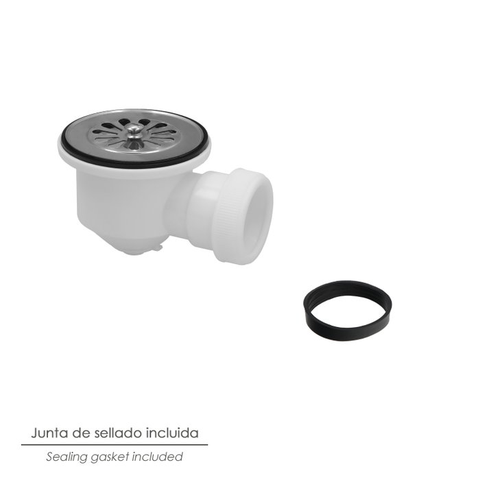 ABRISA Valve de vidange siphonique 1 1/2 pouces avec sortie Ø 40mm, T-66-P