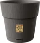 Stefanplast Pot de fleurs Ethica - Pot avec réserve d'eau - 40 x 39 cm (H) - 2 Litres - Gris Anthracite - Plastique durable