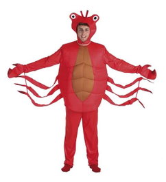 Creaciones Llopis Déguisement Adulte Crabe Rouge Taille L