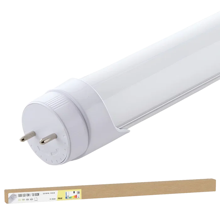 BX3 LIGHT BX3-T8RDDG10W-O-CW Tube LED T8 10W 1200lm 6000K 60cm avec tête rotative pour garages, bureaux, entrepôts