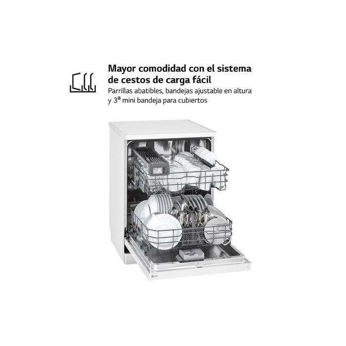 Lave-vaisselle LG DF142FW 5P QUADWASH 60 cm Blanc Lave-vaisselle LG DF142FW 5P QUADWASH 60 cm Blanc