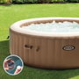 Spa gonflable Intex 196 x 71 x 196 cm Marron 795 L