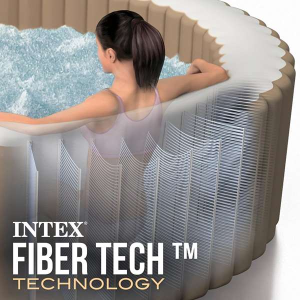Spa gonflable Intex 196 x 71 x 196 cm Marron 795 L