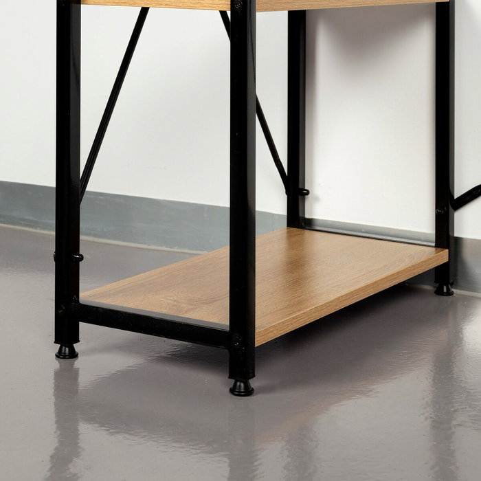 Bureau avec étagère Max Home Acier Mélamine Contre-plaqué 100 x 120 x 52 cm Bureau avec étagère Max Home Acier Mélamine Contre-plaqué 100 x 120 x 52 cm