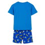 Cerdá Pyjama Court Sonic en Jersey Single pour Garçon 8 Ans - Bleu