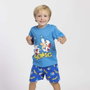Cerdá Pyjama Court Sonic en Jersey Single pour Garçon 8 Ans - Bleu