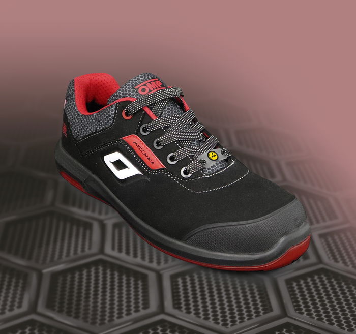 OMP Meccanica Chaussures De Travail Sécurité S3 Src Esd Pro Urban Taille 36 Noir Rouge OMPS90023616