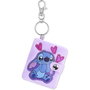 PEERS HARDY Porte-clés bloc de notes avec Stitch Disney - Agenda rose et porte-clés crustacé argenté pour prendre des notes