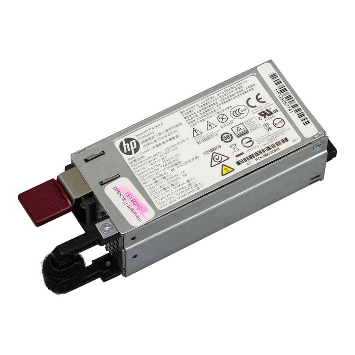 Hewlett Packard Enterprise Alimentation à chaud 900W 1U - Compatible serveurs HPE DL180/ML150 Gen9 - Entrée 100-240V AC Hewlett Packard Enterprise Alimentation à chaud 900W 1U - Compatible serveurs HPE DL180/ML150 Gen9 - Entrée 100-240V AC