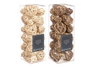 Giftdecor Set de 24 Boules de Décoration 2 Modèles Surt 10x30x10 cm Blanc et Noir (Set de 12)