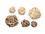Giftdecor Set de 24 Boules de Décoration 2 Modèles Surt 10x30x10 cm Blanc et Noir (Set de 12)