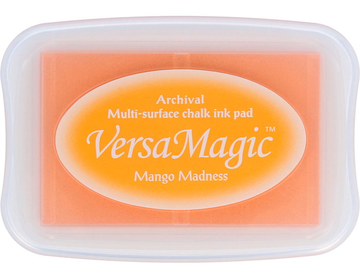 Tsukineko VERSAMAGIC Tampon encreur Mango madness effet craie 95x65mm Tsukineko VERSAMAGIC Tampon encreur Mango madness effet craie 95x65mm