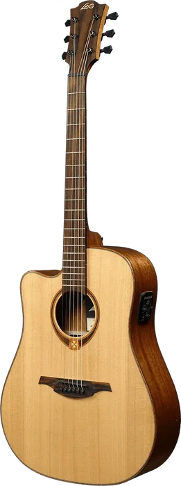LAG Guitare Folk Électroacoustique Dreadnought Tramontane 118 - Table Cèdre Massif - Gaucher LAG Guitare Folk Électroacoustique Dreadnought Tramontane 118 - Table Cèdre Massif - Gaucher