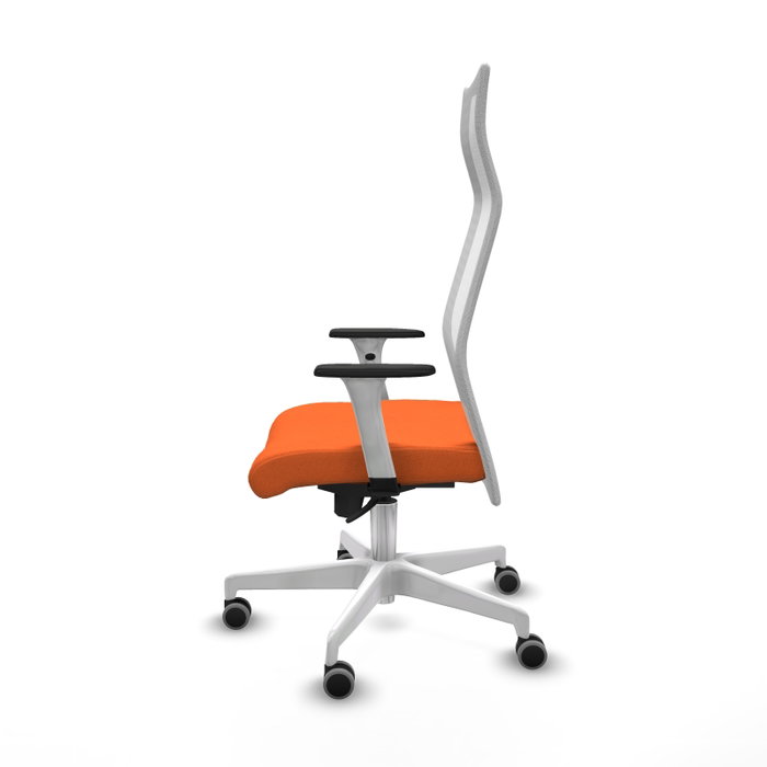 Piqueras y Crespo Chaise de Bureau Albacete Orange et Blanc